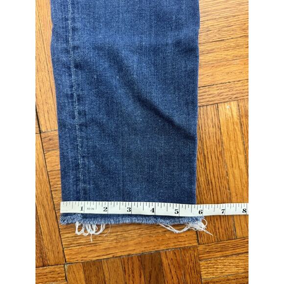 AGOLDE Sophie Mid Rise Skinny Size 28 Crop Ankle Raw Hem Jeans - Picture 8 of 12